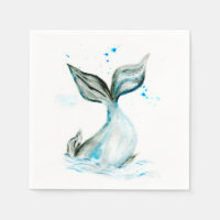 Queue de baleine tirée à la main