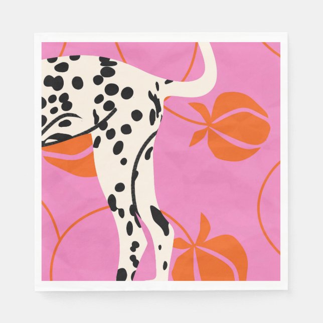 Serviette En Papier Queue et texture (Devant)