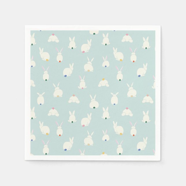 Serviette En Papier Queues de lapin (Devant)