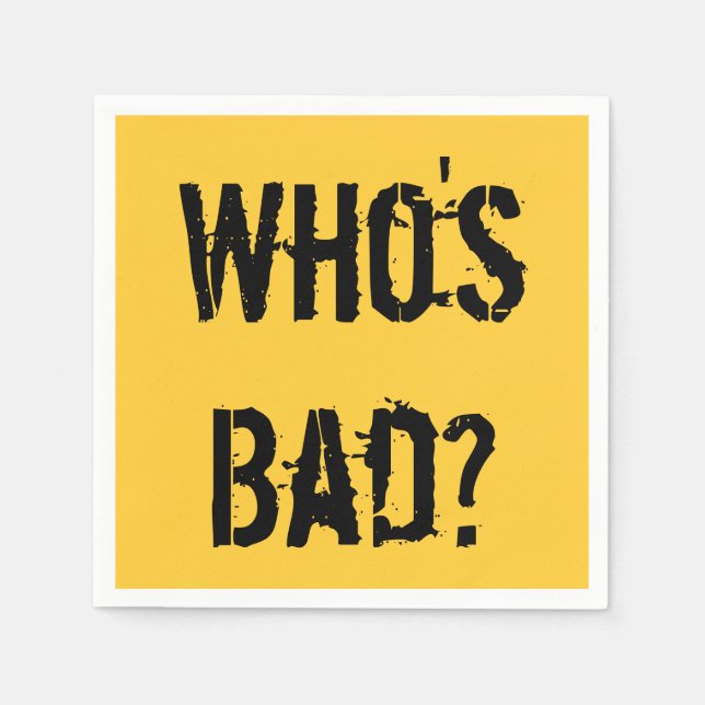 Serviette En Papier Qui est Mauvais ? Cocktail Napkin (Devant)