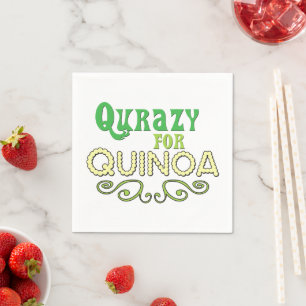 Serviette En Papier Qurazy pour Quinoa © - Funny Quinoa thème