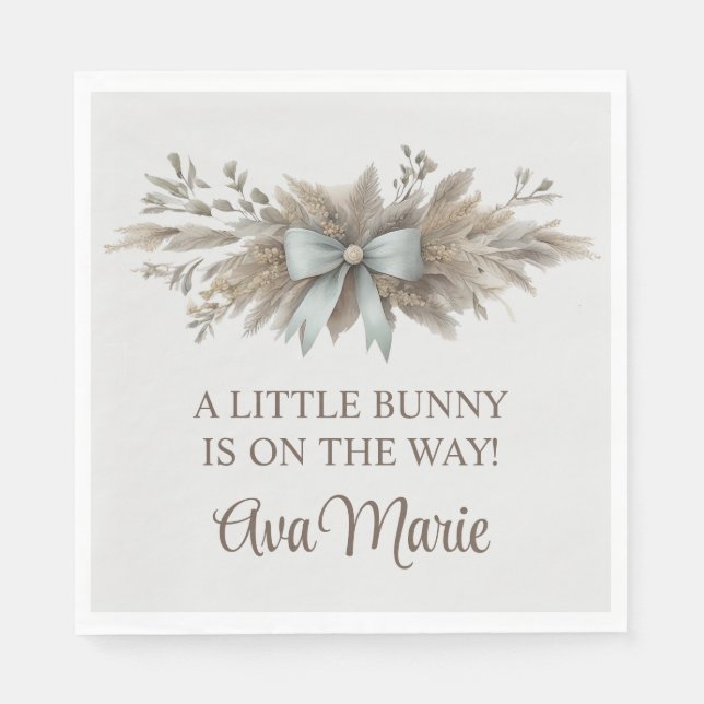 Serviette En Papier Rabbit Pastel Boho (Devant)