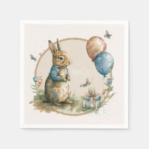 Serviette En Papier Rabbit Peter partie Napkins