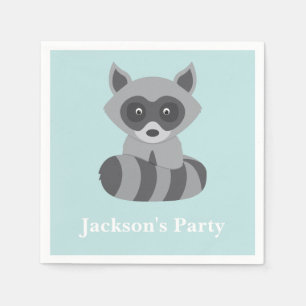 Serviette En Papier Raccoon de Woodland