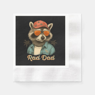 Serviette En Papier Rad Papa Drôle Bonne Fête des pères Vintage