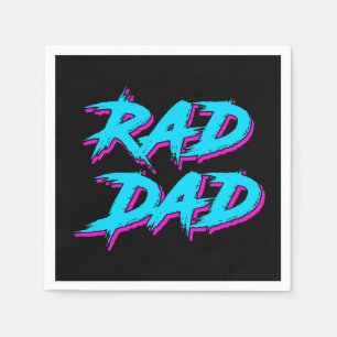 Serviette En Papier Rad Papa Retro 80's