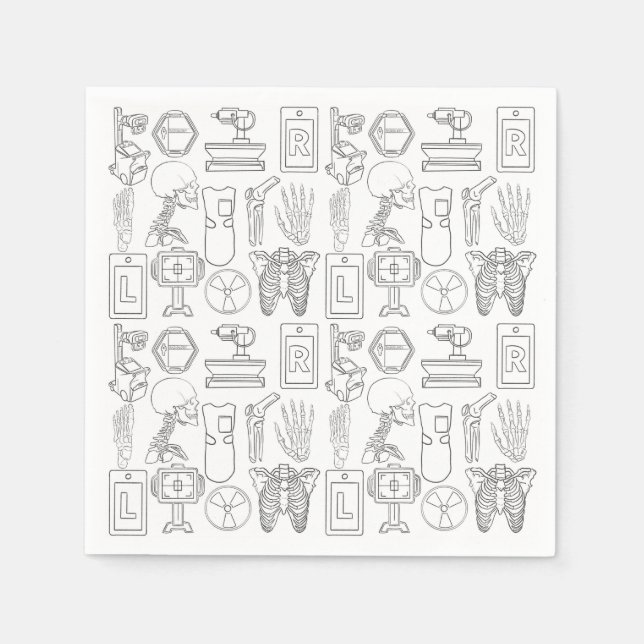 Serviette En Papier Rad Tech Party (Devant)