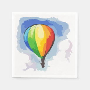 Serviette En Papier Rainbow Hot Air