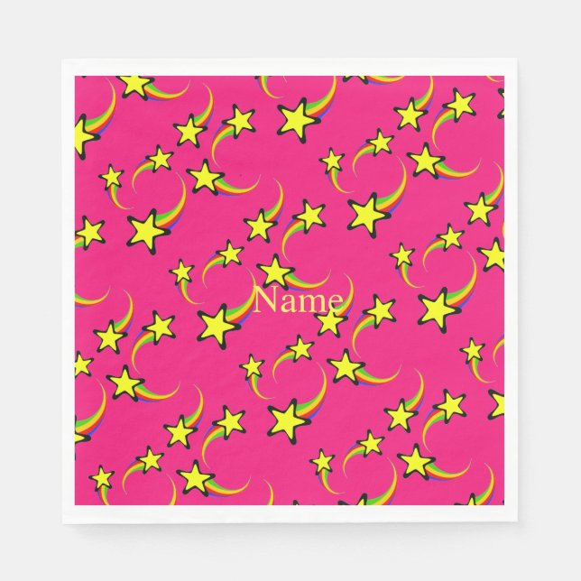 Serviette En Papier Rainbow Shooting Stars Thunder_Cove (Devant)
