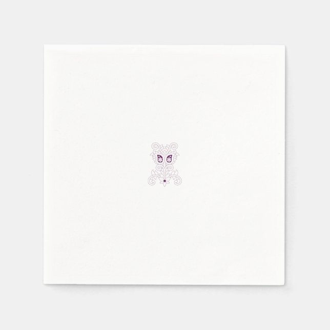 Serviette En Papier Raisin violet, Raisin, Fleur de miel (Devant)