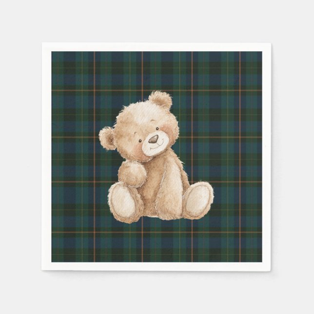 Serviette En Papier Ralph Lauren Inspired Baby Shower Napkins (Devant)