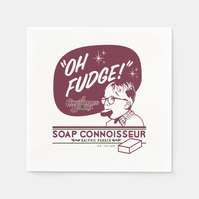 Serviette En Papier Ralphie Parker - Connaisseur du savon (Devant)