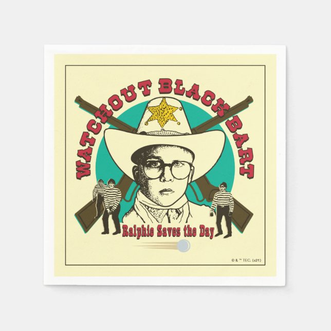 Serviette En Papier Ralphie Saves the Day (Devant)