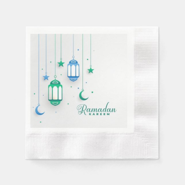 SERVIETTE EN PAPIER RAMADAN KAREEM (Devant)
