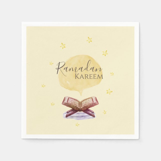 Serviette En Papier Ramadan Kareem thème Napkin pour la célébration (Devant)