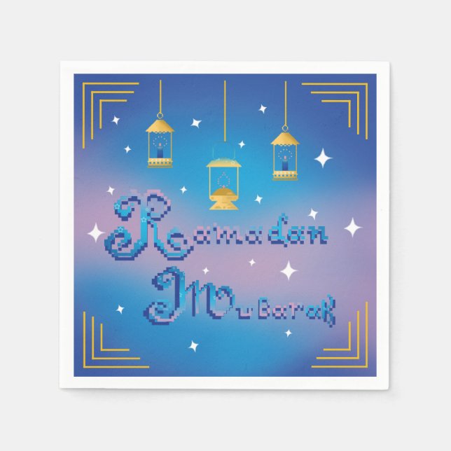Serviette En Papier Ramadan Moubarak (Devant)