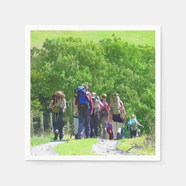 SERVIETTE EN PAPIER RANDONNÉE (Devant)