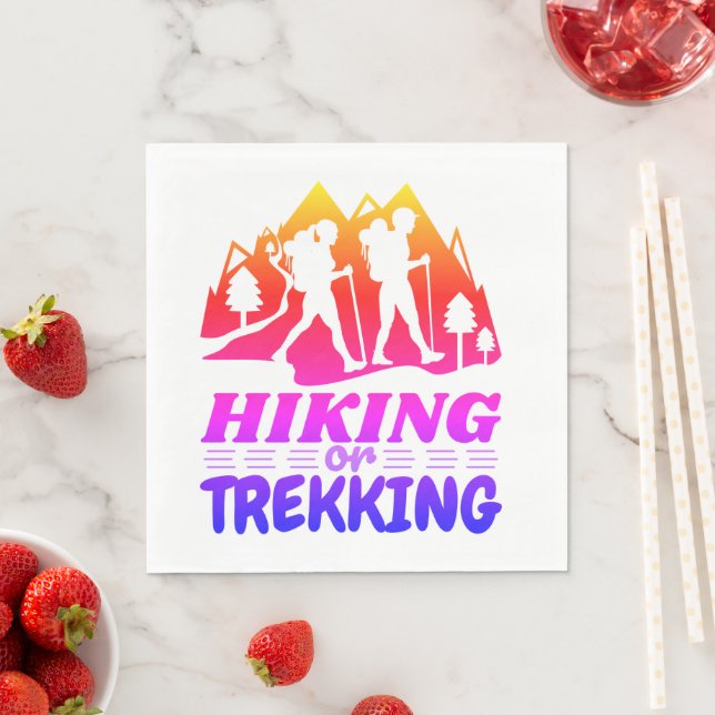 Serviette En Papier Randonnée ou trekking (En situation)
