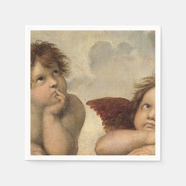 Serviette En Papier Raphael Cherubs Angels (Devant)