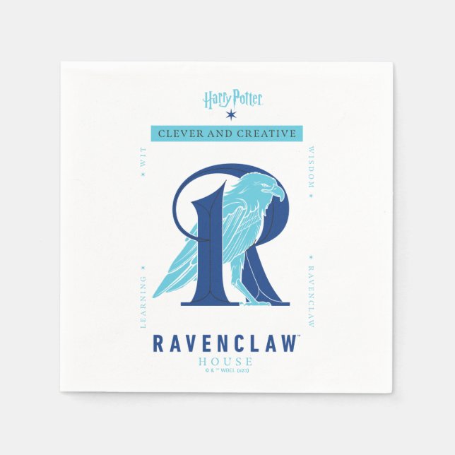 Serviette En Papier RAVENCLAW™ Maison intelligente et créative (Devant)