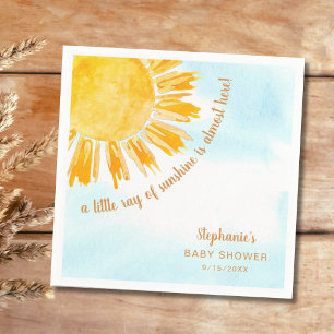 Serviette En Papier Ray of Sunshine Genre Baby shower neutre