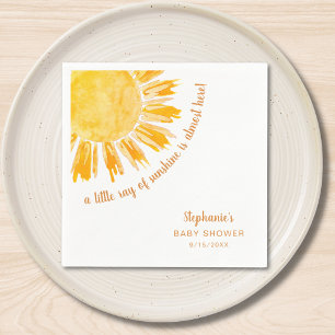 Serviette En Papier Ray of Sunshine Genre Baby shower neutre