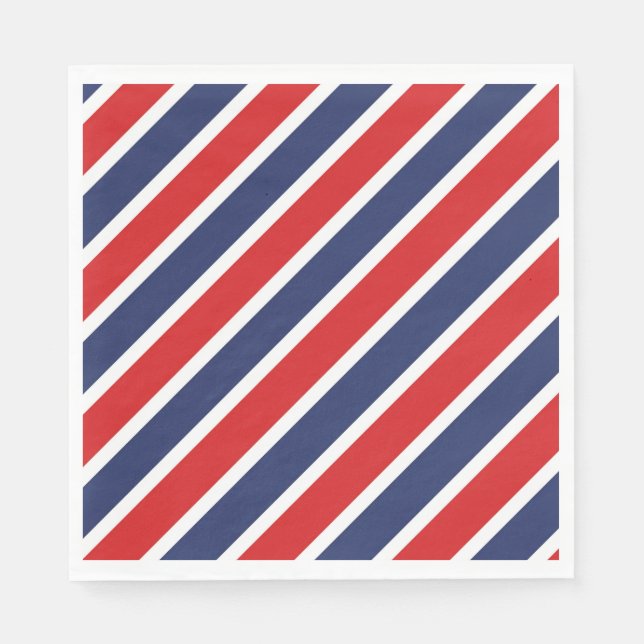 Serviette En Papier Rayé (Devant)