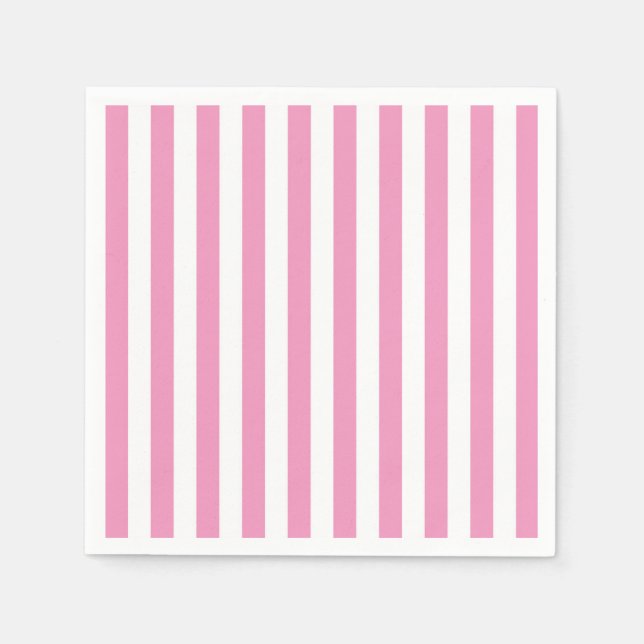 Serviette En Papier Rayé (Devant)