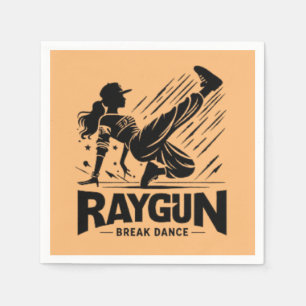Serviette En Papier Raygun Raygun breakdance, breakdance
