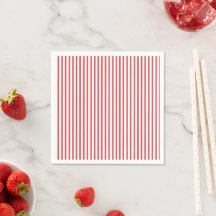Rayure fine rouge et blanche