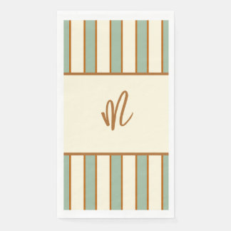 Serviette En Papier Rayure Moderne Rétro Citron Vert
