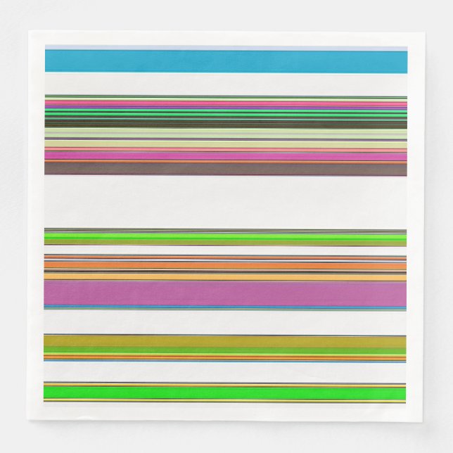 SERVIETTE EN PAPIER RAYURES (Devant)
