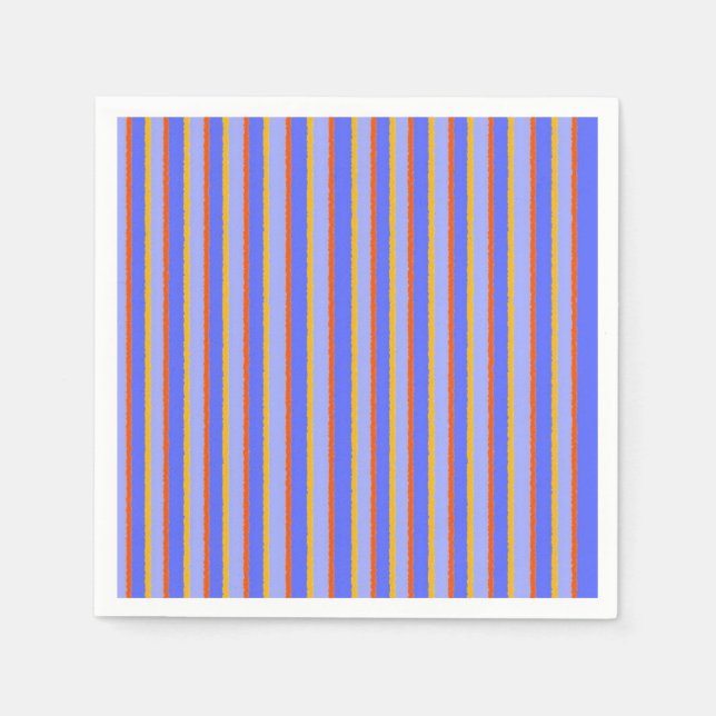 Serviette En Papier rayures abstraites art moderne (Devant)