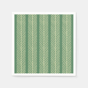 Serviette En Papier Rayures de palmier tropical