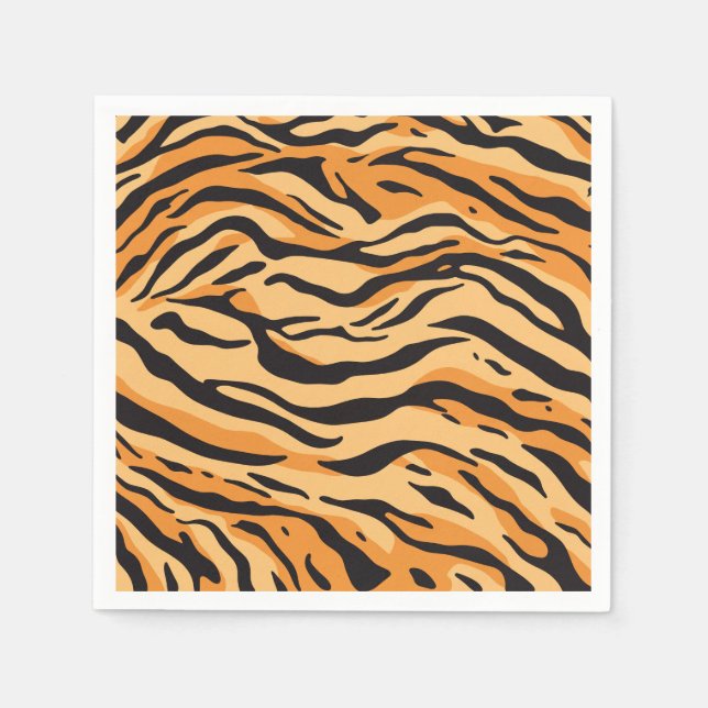Serviette En Papier Rayures de tigre (Devant)