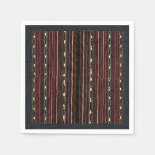 Serviette En Papier Rayures de tissage de conception d'Inca péruvien