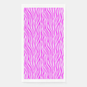Serviette En Papier Rayures de zèbre dans une impression de safari ros