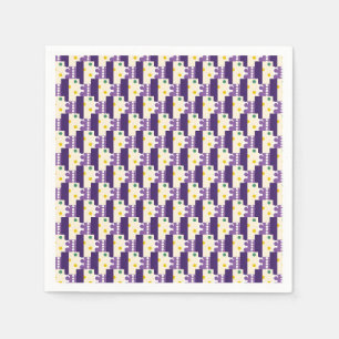 Serviette En Papier Rayures et points