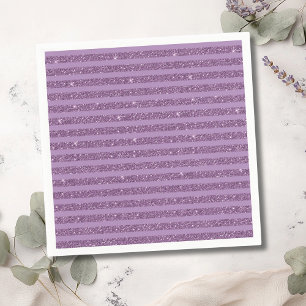 Serviette En Papier Rayures horizontales de style paillettes de mûre a