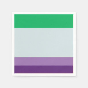 Serviette En Papier Rayures : Palette Cool
