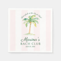 Rayures roses Palm Beach Bach Club Enterrement de 