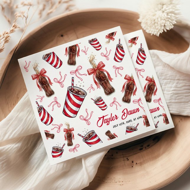 Serviette En Papier Ready to Pop Cola Baby Shower (Créateur téléchargé)