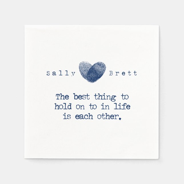 Serviette En Papier Réception Napkin (Devant)