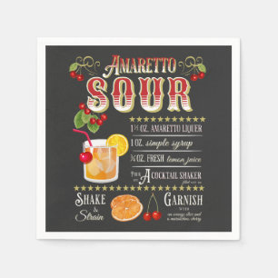 Serviette En Papier Recette Amaretto Sour
