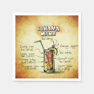 Serviette En Papier Recette Drink Bahama Mama Bartender