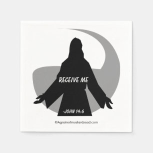 Serviette En Papier Recevez-moi Jean 14:6 Citations bibliques