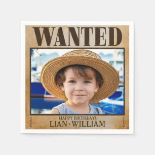 Serviette En Papier RECHERCHÉ ! Fête d'anniversaire de Pirates