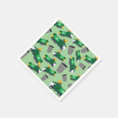 Serviette En Papier Recyclage Motif de camion-poubelle (Coin)