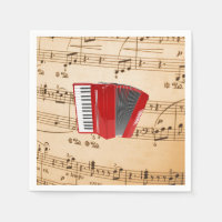 Red Accordion, design populaire,