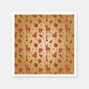 Serviette En Papier Red Christmas